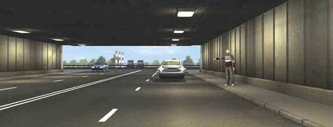 Билет №30, вопрос №9: Разрешено ли водителю легкового автомобиля движение задним ходом  для посадки пассажира в тоннеле?