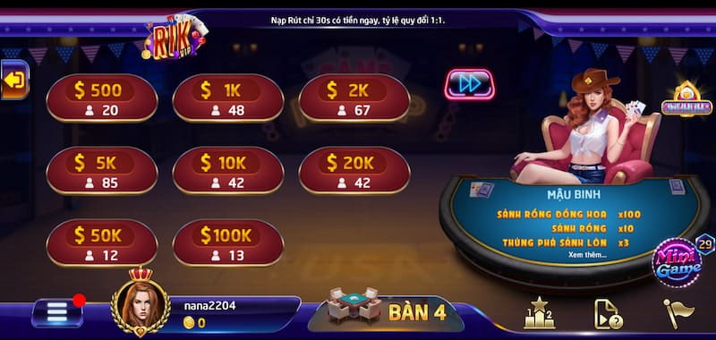 Game bài mậu binh Rikvip – Hướng dẫn cách chơi chi tiết 2 Hướng dẫn bạn cách chơi game bài mậu binh Rikvip ấn tượng