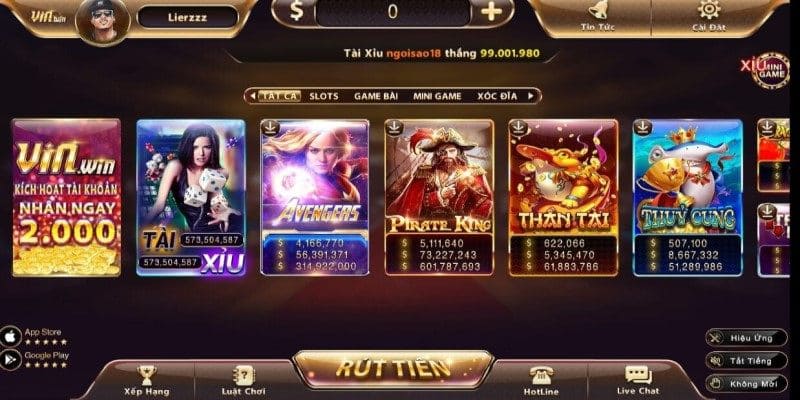 Vinwin - Địa chỉ giải trí trực tuyến đỉnh cao nhất năm 2023 3 Kho game đổi thưởng hấp dẫn tại Vinwin