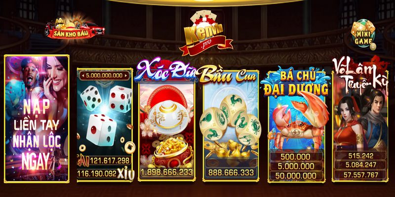 Ken vin - Cổng game đổi thưởng hàng đầu Việt Nam 4 Những trò chơi hấp dẫn có mặt tại cổng game
